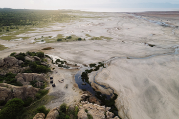 Ombako Fly Camp: Luftbild