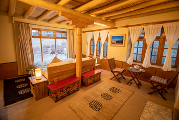 Shan at Uley: Bett mit Blick