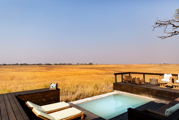 Shumba Camp Shumba Camp: Blick vom Pool