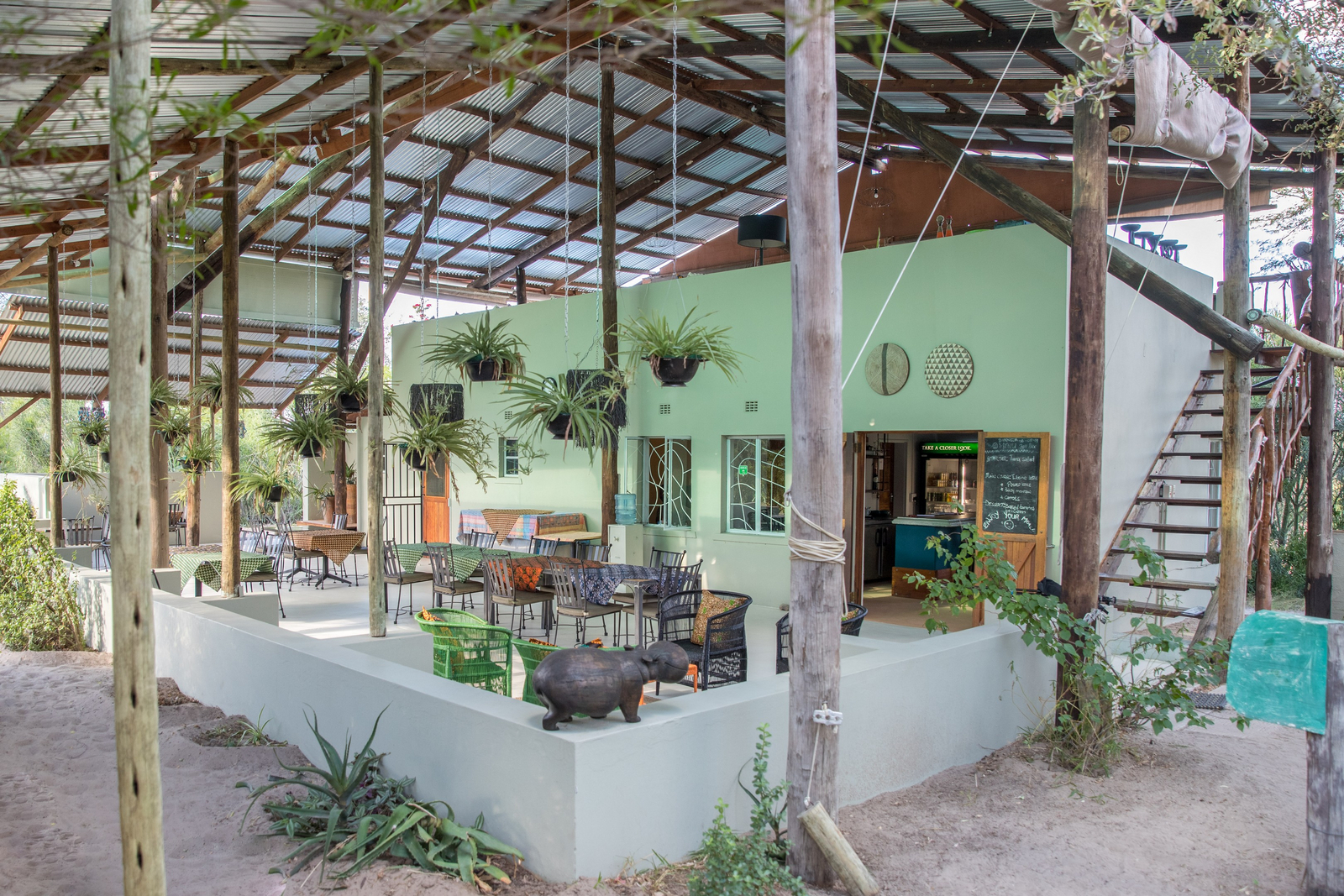 Boteti River Camp Boteti River Camp: Terrasse