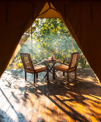 Jamtara Wilderness Camp: Privates Deck