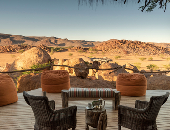 Camp Kipwe: Deck mit Blick