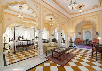 Nahargarh: Super Deluxe Room mit Fliesenfußboden