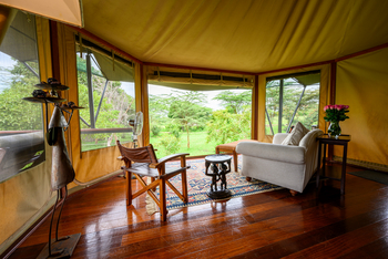 Olare Mara Kempinski: Couch mit Ausblick