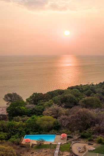 Pumulani Lodge: Sonnenuntergang