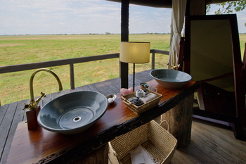 Shumba Camp Shumba Camp: Doppelwaschtisch