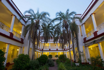 Victoria Falls Hotel: Palmenhof