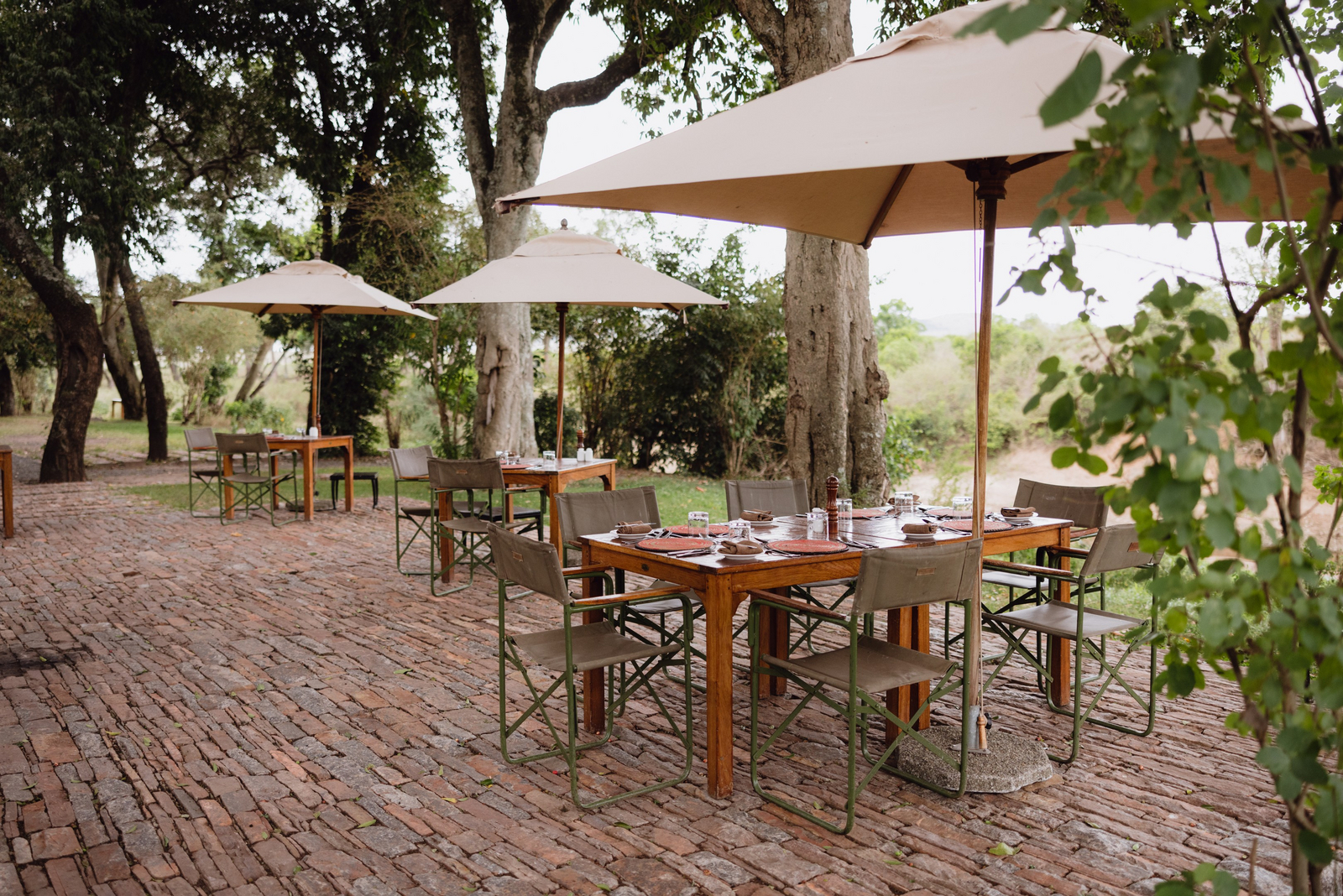 Elewana Sand River Masai Mara Camp Elewana Sand River Masai Mara Camp: Restaurantterrasse