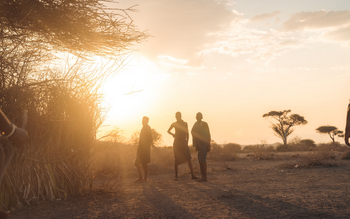 Kisima Ngeda Camp: Männer im Dorf
