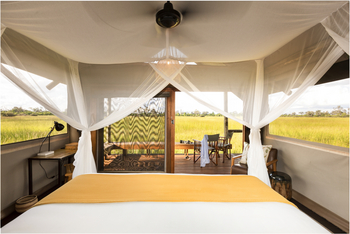 Little Sable Camp: Blick aus dem Gästezelt