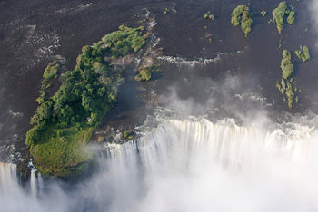 Livingstone Island, Victoria Falls, Sambia