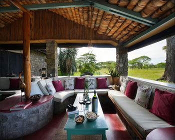 Ndutu Safari Lodge: Loungebereich
