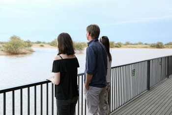 Old Traders Lodge: Blick über den See