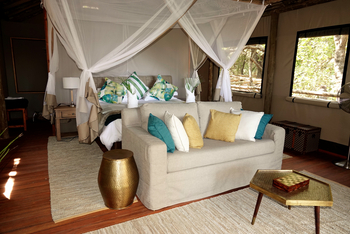 Setari Camp: Gästezelt Innenansicht