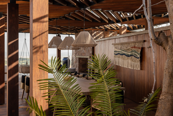 Singita Milele: Halboffener Speisebereich