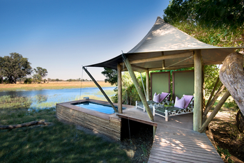 Xaranna Okavango Delta Camp: Gazebo mit privatem Plunge Pool