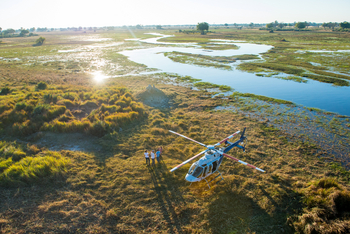 andBeyond Sandibe Okavango Safari Lodge: Scenic Heli-Ride