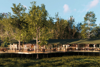 Rekero Camp: Architektenskizze