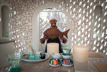 andBeyond Mnemba Island Lodge: Sushi Chef