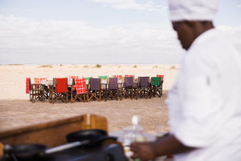 Elewana Tortilis Camp: Frühstückstisch