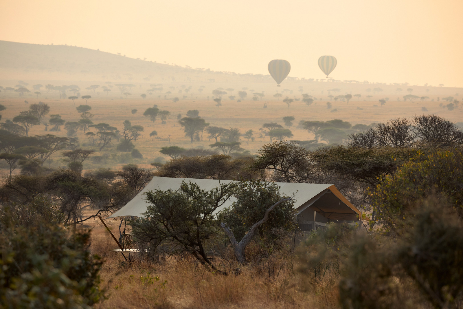 Out of Africa Legend by Laba Explorer Out of Africa Legend by Laba Explorer: Heißluftballons nahe des Camps