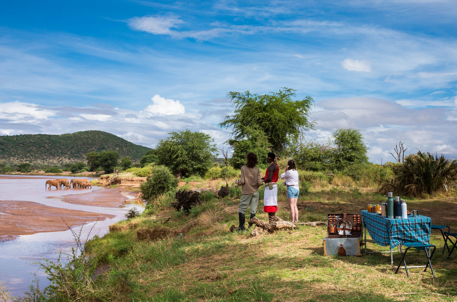 Saruni Samburu Saruni Samburu: Picknick am Fluss