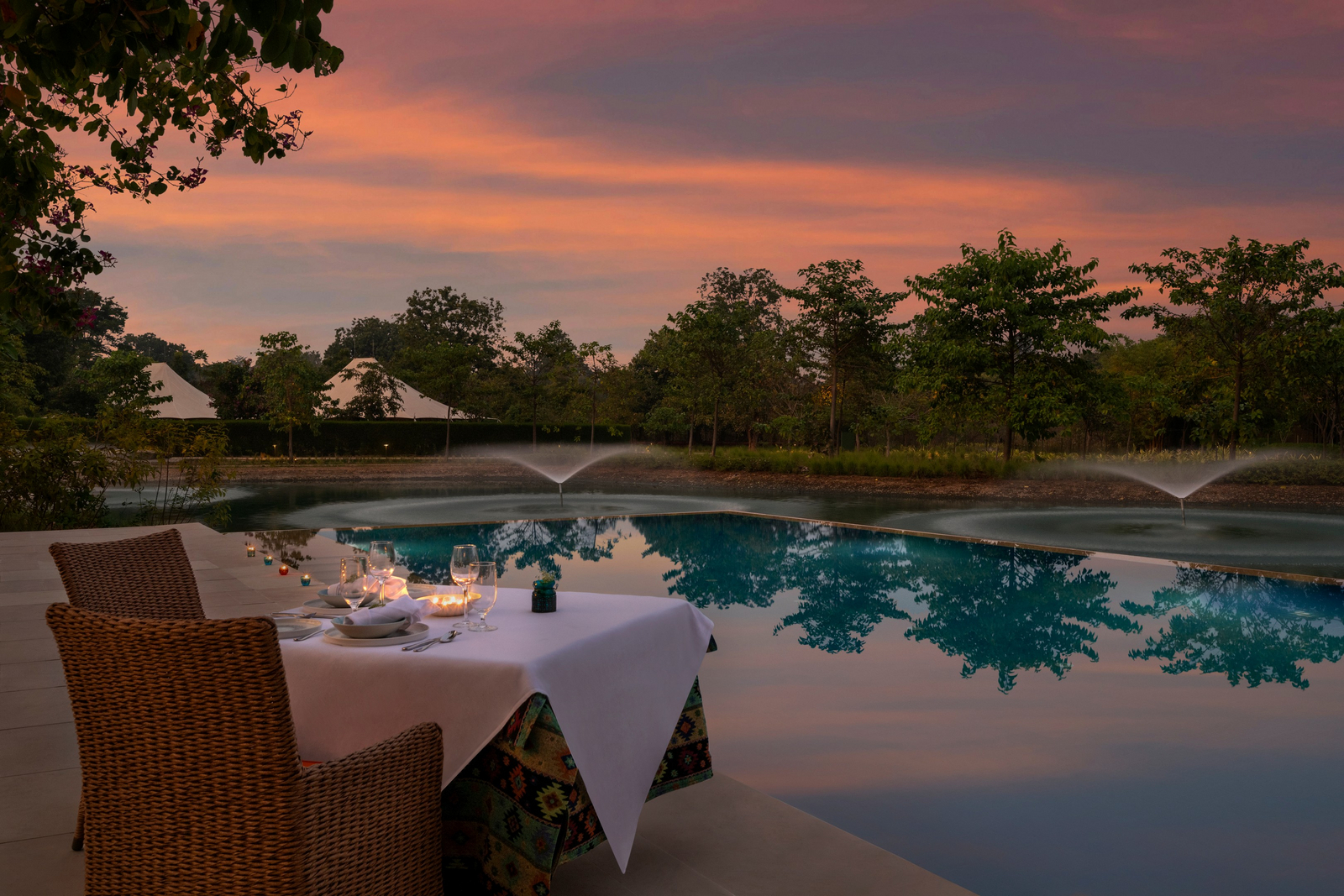 The Oberoi Vindhyavilas Wildlife Resort The Oberoi Vindhyavilas Wildlife Resort: Private Dinner