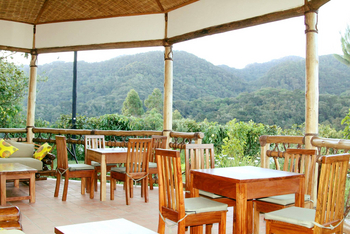 Ichumbi Gorilla Lodge Ichumbi Gorilla Lodge: Restaurant mit Blick