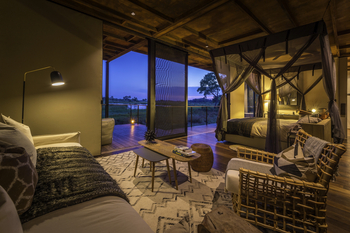Qorokwe Camp: Bungalow-Interieur