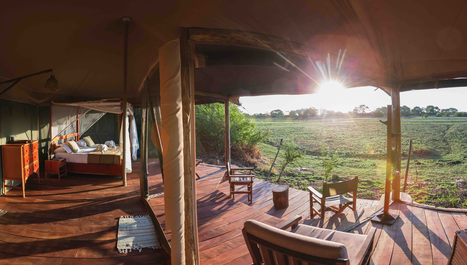 Musekese Camp Musekese Camp: Weitwinkel Gästezelt