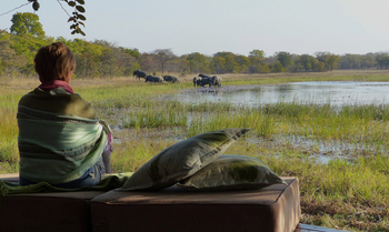 Nanzhila Plains Camp: Blick von einem Chalet