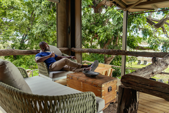 Shawa Luangwa Camp: Sitzgruppe