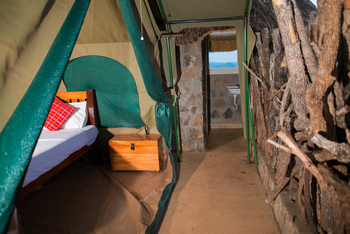 Kidepo Savannah Lodge: Safarizelt Bad