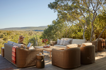 Kwandwe Ecca Lodge: Muße auf der Terrasse