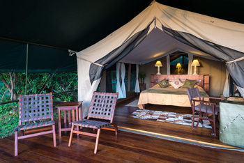 Little Governors' Camp Little Governors' Camp: Blick in ein Gästezelt