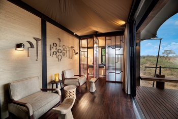 andBeyond Ngala Tented Camp: Eingang zum Wellnessbereich