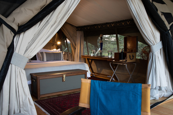 Mara Expedition Camp: Blick in ein Gästezelt