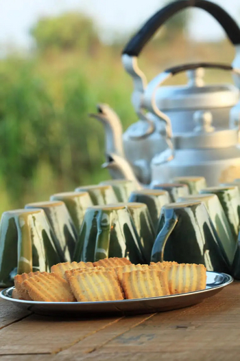 Svasara Jungle Lodge: Kaffee und Kekse