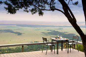 Angama Mara: Essbereich mit Ausblick