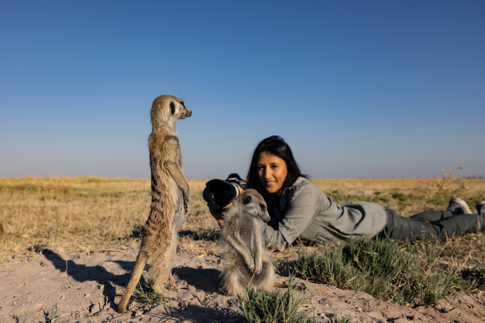 Camp Kalahari Camp Kalahari: Begegnung mit Erdmännchen