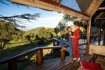 Saruni Mara Camp: Gäste auf der Veranda