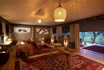 Mara Expedition Camp: Laternen im Zelt