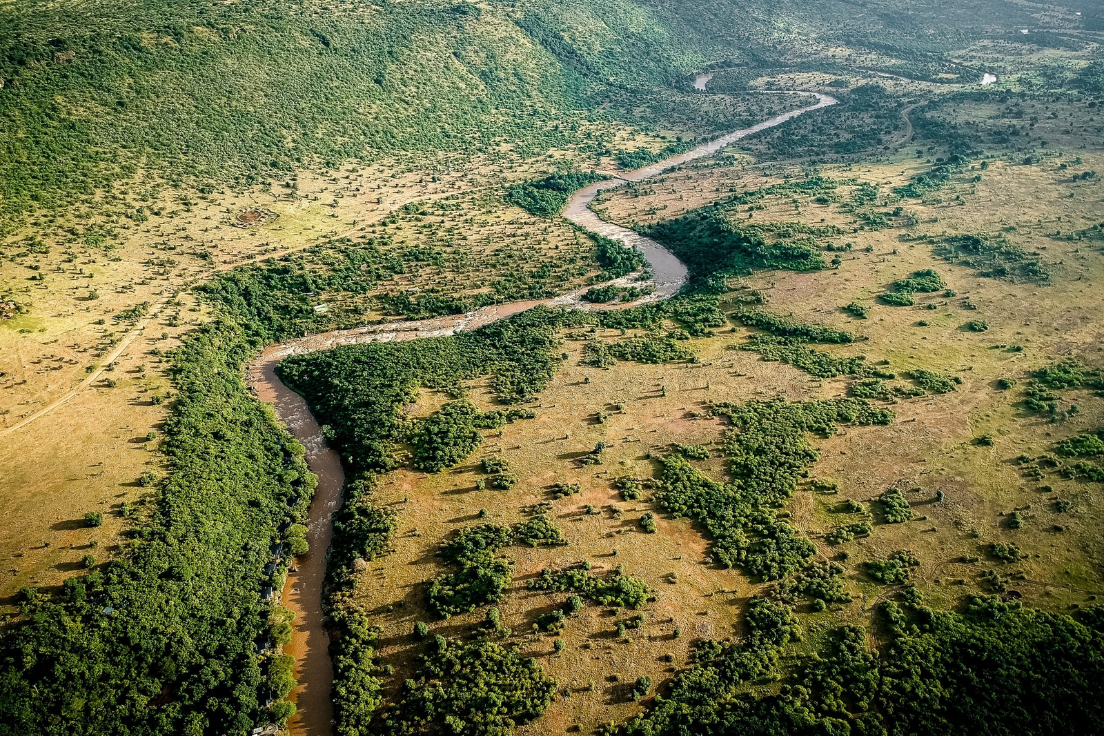 Sanctuary Olonana Sanctuary Olonana: Landschaft von oben