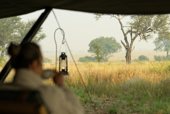 Ubuntu Migration Camp: Gästezelt - Kaffee in der Frühe