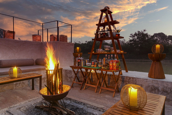 Bori Safari Lodge: Feuerkorb