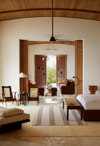 Kisawa Sanctuary: Schlafzimme rund private Lounge