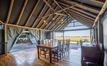 Mokolwane Camp: Speisesaal