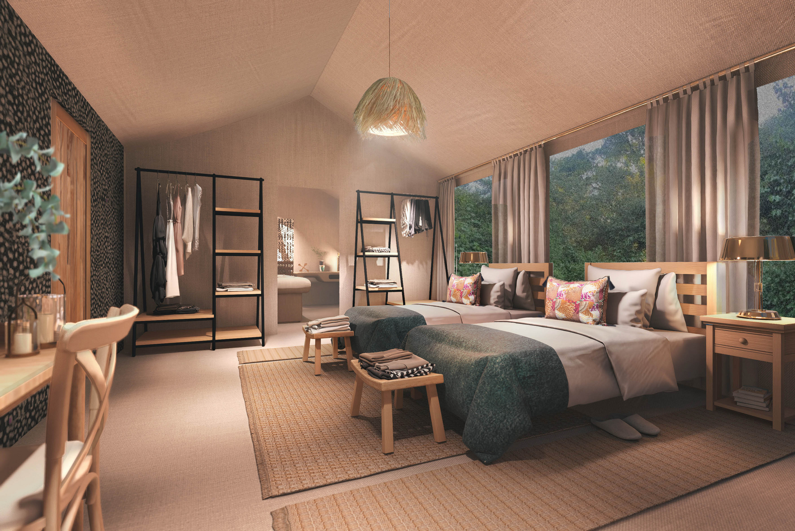 Rekero Camp Rekero Camp: Architektenskizze Family Suite