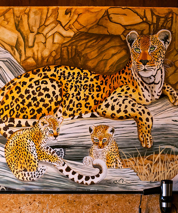 Bamboo Forest Safari Lodge: Leopardenbild