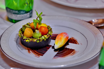 BrijRama Palace: Küche und Dining